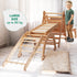 6 in 1 Montessori Climbing Set: Triangle Ladder + Arch/Rocker + Slide/Ramp + Net + Cushion + Art Addition