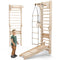 6 in 1 Wooden Swedish Wall / Climbing ladder for Children + Swing Set + Slide Board