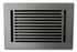 Cast Aluminum Linear Bar Vent Covers - Carbon Gray