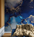 Sapphire Blue Marble Wallpaper Mural. #7008