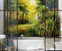 Green Forest Painting Wallpaper Mural. #7018