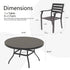 7 Pieces Outdoor Patio Dining Set