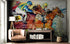 Jockey Equestrian Horse Racing Colorful Wall Mural. #7047