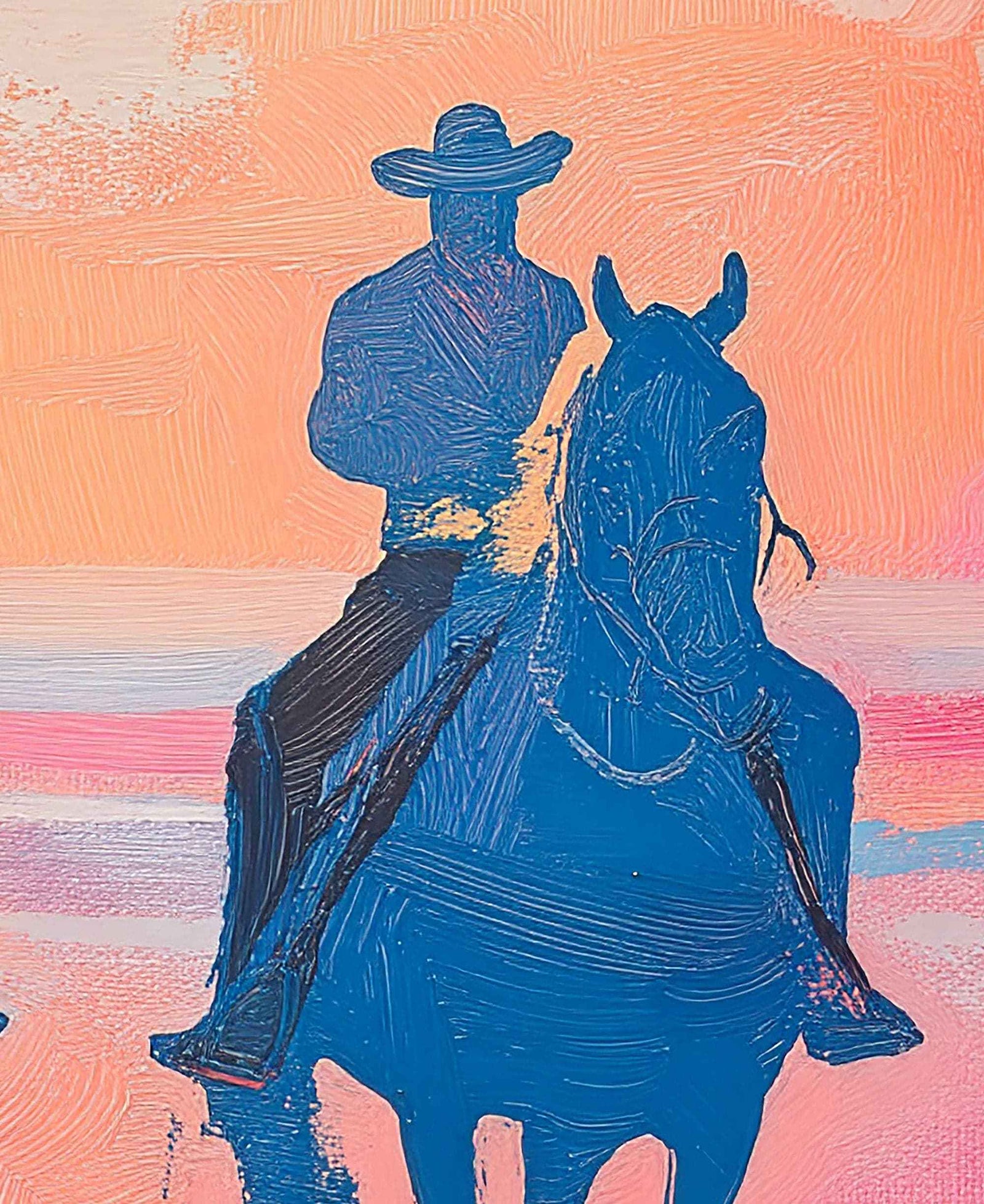Pink Western Cowboy Style Wall Mural. Pink Cowgirl. #7048