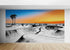 Vibrant Illustration of Skate Park Sunset Wall Mural. #7067
