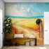 Beach Dune Wall Mural – Abstract Color Painting. #7078