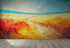 Beach Dune Wall Mural – Abstract Color Painting. #7078