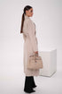 Cambridge Comfort Wraparound Wool Cashmere Coat in Nude