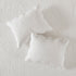 3 Piece Reversible Scalloped Edge Quilt Set White Full/Queen