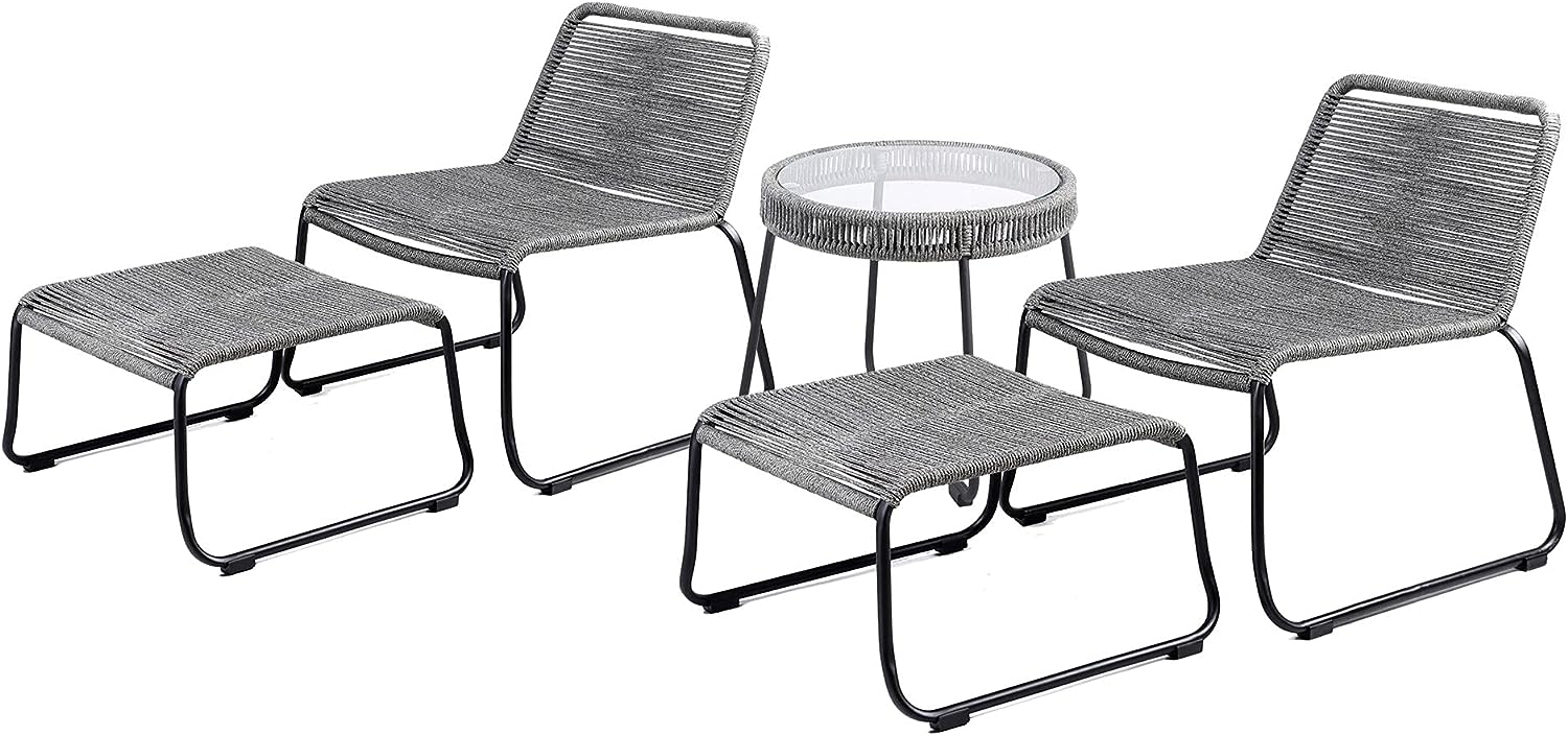 Linden Hills 5 Piece Patio Conversation Set