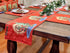 DaDa Bedding Red Santa Claus Christmas Tree Woven Tapestry Dining Table Runner (17615)