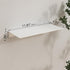 JOOM White Metal Floating Shelf - Floating Shelf, Small Bathroom Shelf, Display Shelves for Wall Storage (12 in)