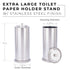 Freestanding Extra Large Toilet Paper Holder  (Stainless Steel Finish)