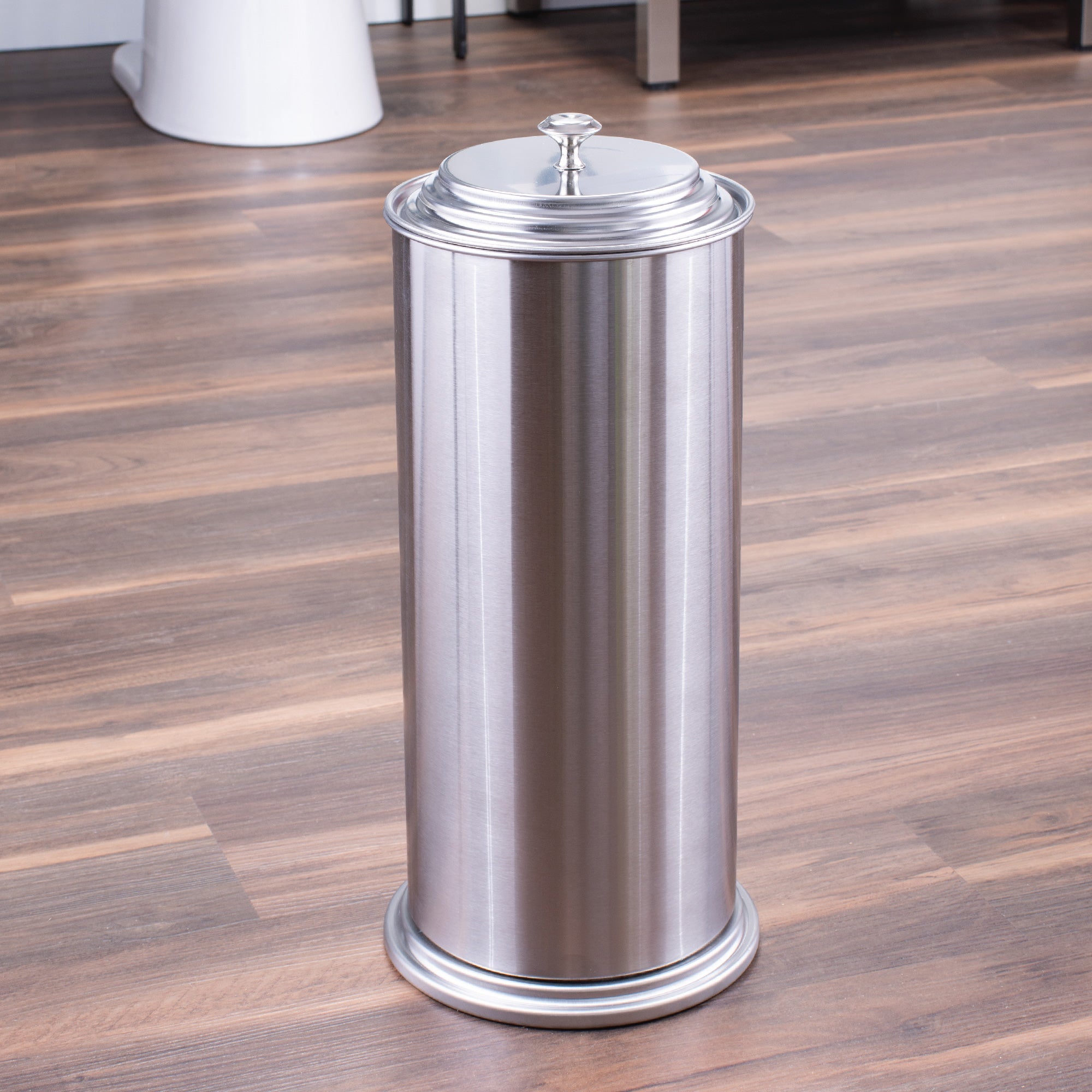 Freestanding Extra Large Toilet Paper Holder  (Stainless Steel Finish)