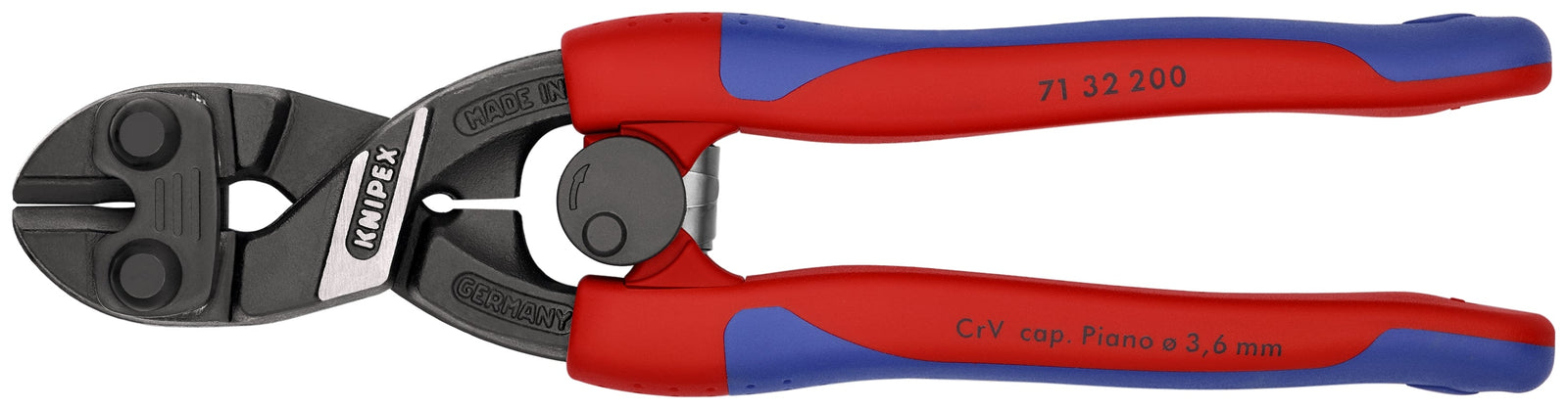 Knipex CoBalt® High Leverage Compact Bolt Cutters 8
