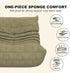 Bean Bag Chair for Adults, Bean Bag Sofa - Adult Size with Soft Waterproof Fabric for Living Room, Apartments, Reading Corner, Gaming, and Movie Venue (Olive Green)
