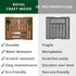 ROYAL CRAFT WOOD Luxury Bamboo Kitchen Drawer Organizer - Silverware Organizer - Utensil Holder and Cutlery Tray with Grooved Drawer Dividers for Flatware and Kitchen Utensils (9 Slot, Brown Bamboo)