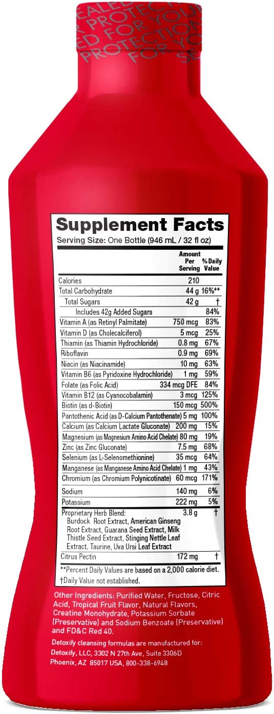 Detoxify  Mega Clean Tropical 32 Oz. (Pack of 6)