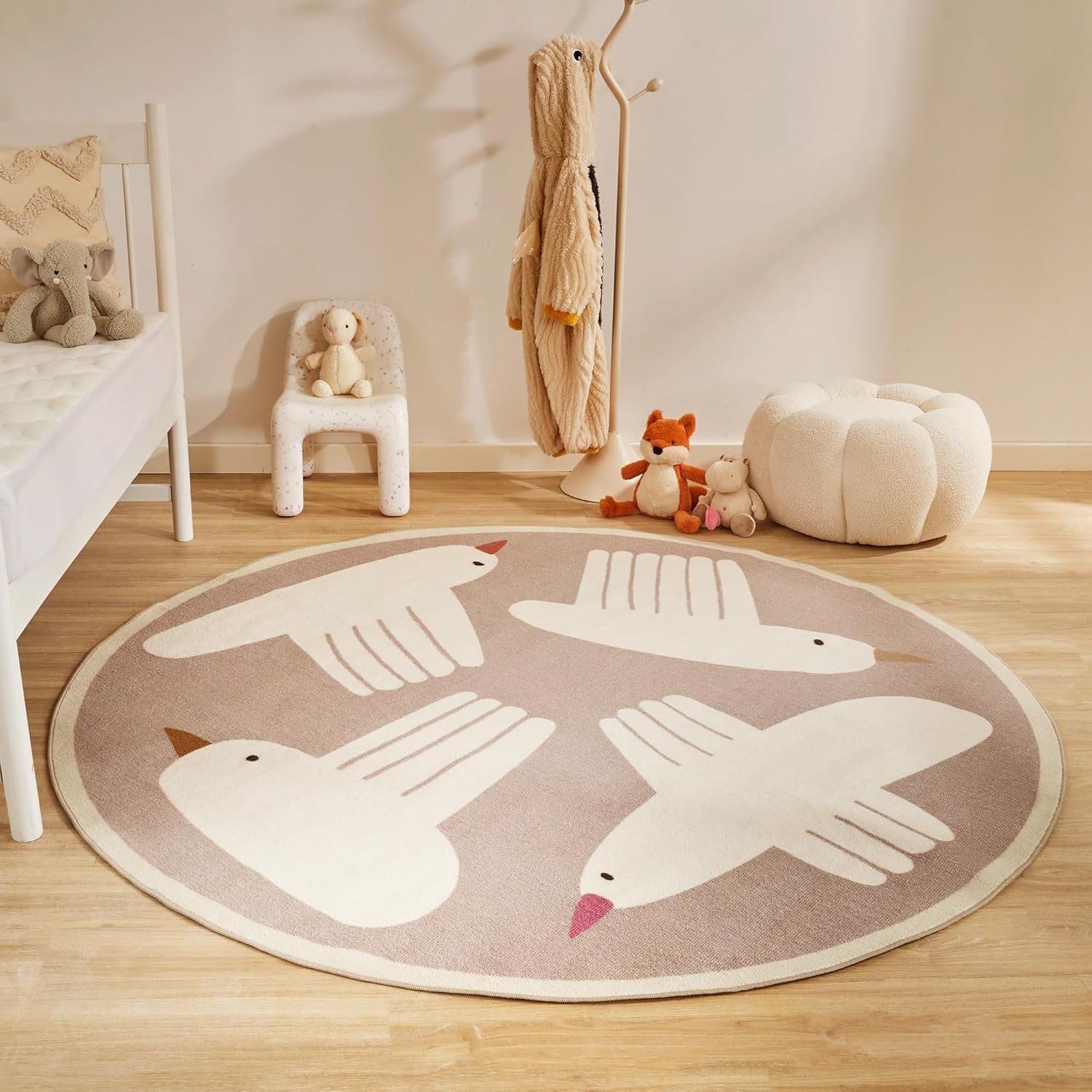 Kids Rugs for Playroom, Non Slip Area Rugs for Bedroom - Flying Bird