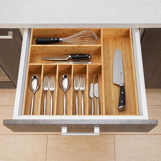 Umilife Large Kitchen Drawer Organizer, 19