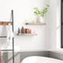 HOOBRO Floating Shelves for Wall, Wall Mounted Shelf Set of 2, 15.7" Hanging Shelf with Invisible Brackets, for Wall in Bathroom, Bedroom, Toilet, Kitchen, Living Room, Office, Greige BG40BJ01