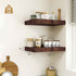 Heimlove Bathroom 12'' Deep Floating Shelves for Wall - Shelf Over Toilet Wall Mounted Farmhouse 24 inches,Wood Floating Shelves Decor & Storage Set of 1,Rustic Brown