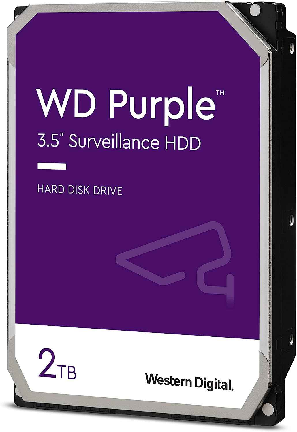 WD Purple 2TB Surveillance Internal Hard Drive HDD - SATA 6 Gb/s, 64 MB Cache, 3.5
