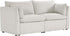 CHITA Sectional Modular Down Filled Loveseat Sofa, Comfty Feather Loveseat Cloud Couch, FSC Certified Modular Sectional Couch for Living Room, 80 inch Width,2 Seat Modular Sofa, Snow