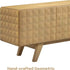 NTC Sapa Mid-Century Modern Solid Wood TV Stand 4-Door Media Console with Carved Geometric Fronts for TVs up to 75", Effortless Assembly, Sand