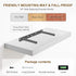Fun Memories White Floating Shelves 16 Inch Long, 8 Deep Floating Shelf Wall Mounted, 16 x 8 Inch Wooden Bathroom Shelves, Deep Storage Shelves for Living Room, Kitchen, Set of 2