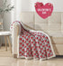 Decor & More Amor Eterno Be Mine Love Collection Valentine's Day Heart Ultra Plush Throw Blanket (50" x 60") -