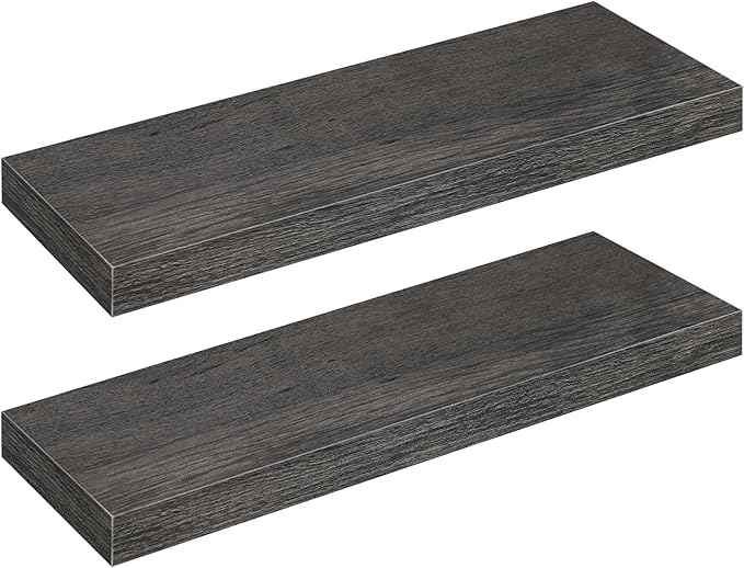HOOBRO Floating Shelves for Wall, Wall Mounted Shelf Set of 2, 23.6
