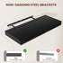 Black Floating Shelves for Wall 24 Inches Long, 12" Deep Wall Shelves 2" Thick, Heavy Duty Shelf for Bedroom, Bathroom, Living Room, Kitchen, Office, Home Decor, Modern Shelf Set of 2, 24" X 12" X 2"