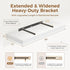 Fun Memories White Floating Shelves 30x 12 Inch, Deep Floating Shelf Wall Mounted, 12" Deep Wall Shelves for Books, Bathroom, Bedroom, Kitchen, Thicked Shelves for Home Storage & Display, Set of 2
