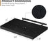 Fun Memories Floating Shelves - 2 Pack 12 Inch Rustic Wooden Wall Shelves - Extra Deeper & Thicker Wall Mounted Storage Shelf for Living Room, Kitchen, Farmhouse - 24" W x 12" D x 1.5"H - Rustic Black