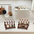 Display Wood Risers Wooden Stand 3 Tier Wood Racks Decorative Rectangular, 2 Set 6 Piece Cupcake Stands Cologne Perfume Organizer Dessert Showcase(Brown)