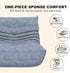 Bean Bag Chairs for Adults, Bean Bag Sofa - Adult Size with Soft Waterproof Fabric for Living Room, Apartments, Reading Corner, Gaming, and Movie Venue (Gray)