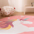 Kids Rugs for Playroom, Non Slip Area Rugs for Bedroom - Pink Unicorn