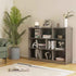 Tangkula 8-Cube Bookcase, Wood 3 Tier Open Storage Bookshelf, Modern Multipurpose Display Cabinet for Living Room, Study, Reading Nook, 48 x 12.5 x 36.5 Inch, Grey