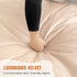 4FT Bean Bag Chair: Bean Bag with Velvet Cover, Fluffy and Comfy Bean Bag Chairs for Adults and Kids, Bean Bag Sofa Filled with High-Density Sponge for Gaming (Yellowish Beige)