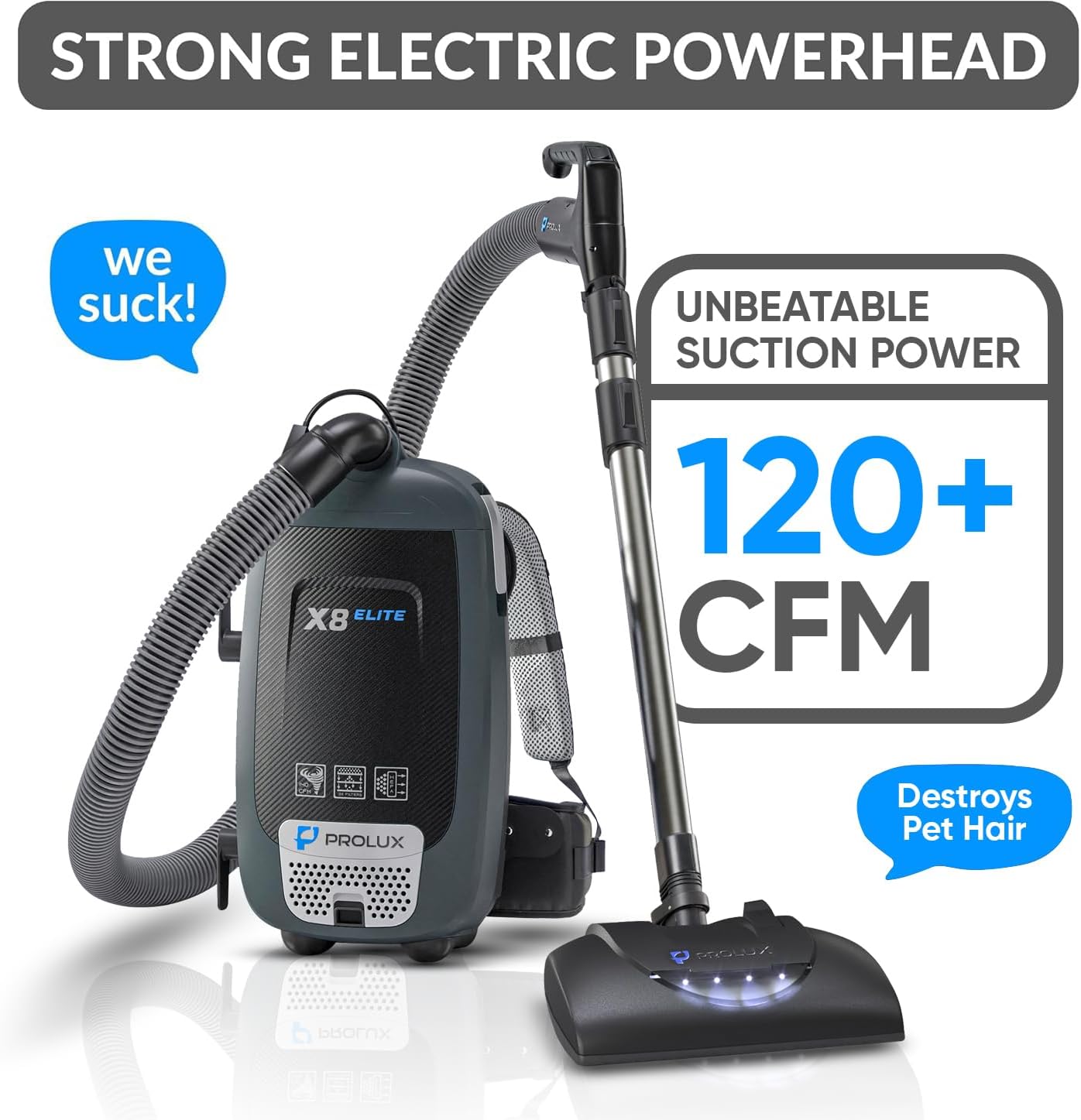 Prolux X8 Elite Backpack Vacuum Canister