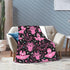Pink Bat Throw Blanket Soft Fleece Blanket Men Women Gift for Kids Boys Girls for Party Couch Sofa Bed Deco Blankets 50"x40"