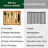 ROYAL CRAFT WOOD Luxury Bamboo Kitchen Drawer Organizer - Silverware Organizer - Utensil Holder and Cutlery Tray with Grooved Drawer Dividers for Flatware and Kitchen Utensils (5 Slot, Natural)
