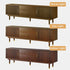 Mid Century Modern TV Stand for 75 inch TV, 70.9" Walnut TV Console with 2 Storage Cabinet & 2 Drawers, Entertainment Center, Media Console for Living Room/Bedroom