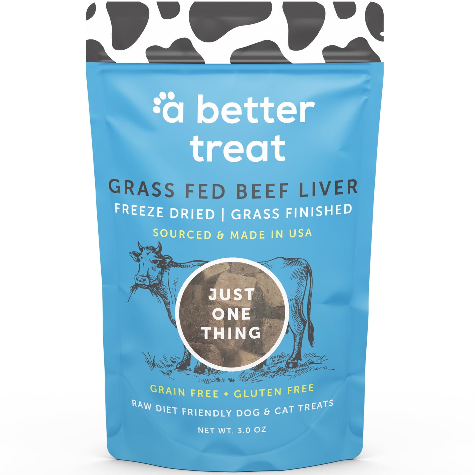 A Better Treat - Freeze Dried Raw Beef Liver, 3 oz (Case of 6) - Gluten-Free Dog Treats