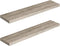 HOOBRO Floating Shelves for Wall, Wall Mounted Shelf Set of 2, 39.4" Hanging Shelf with Invisible Brackets, for Wall in Bathroom, Bedroom, Toilet, Kitchen, Livingroom, Office, Greige BG100BJP201