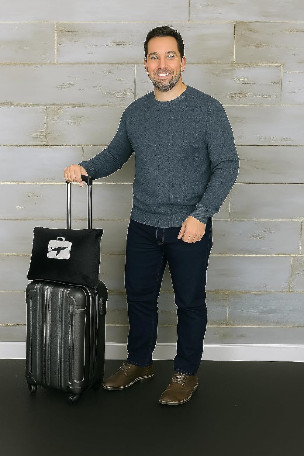 Comfort Fly Travel Blanket & Pillow – 2-in-1 Micro Plush Airplane Blanket with Carry Case (40