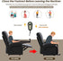 Oversized Power Recliner Chair 350lb with Hidable Cup Holders, Extra Wide Large Big Electric Recliner Chair with Lumbar Support Pillow Nursery Chair Living Room (Power, GREY-ET6008)