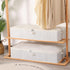 Underbed Storage Box, Clothes Organizer With Sturdy Structure and Reinforced Handles for Blanket, Sheets, Pillows, Towels, Shoes, Beige, 3 Pack, 31.5 x 15.7 x 5.9 Inch