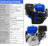BILT HARD 420cc 15HP Gas Engine with Electric Start – 4-Stroke OHV Horizontal Shaft, Compatible Replacement for Honda GX390, Briggs & Stratton GX390, Kohler CH440, and Yamaha MZ/MX Series